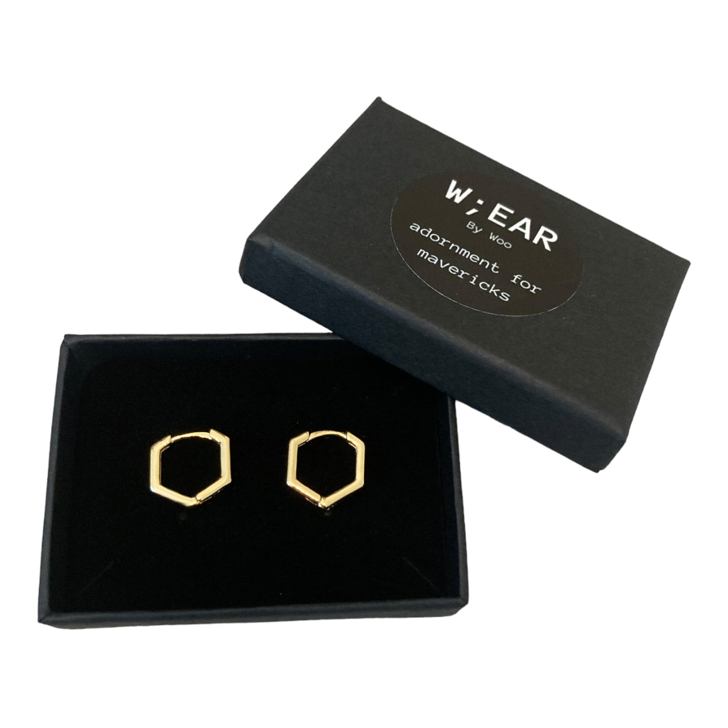 Hexagon huggy hoops