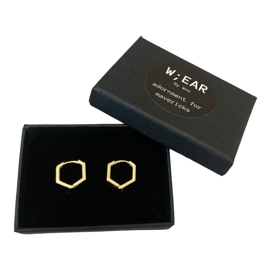 Hexagon huggy hoops