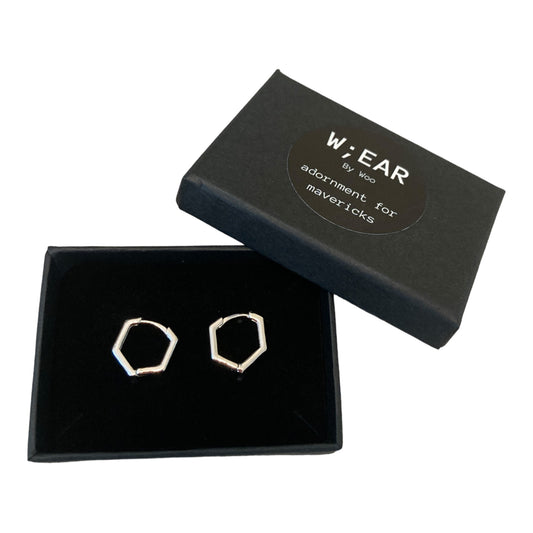 Hexagon huggy hoops
