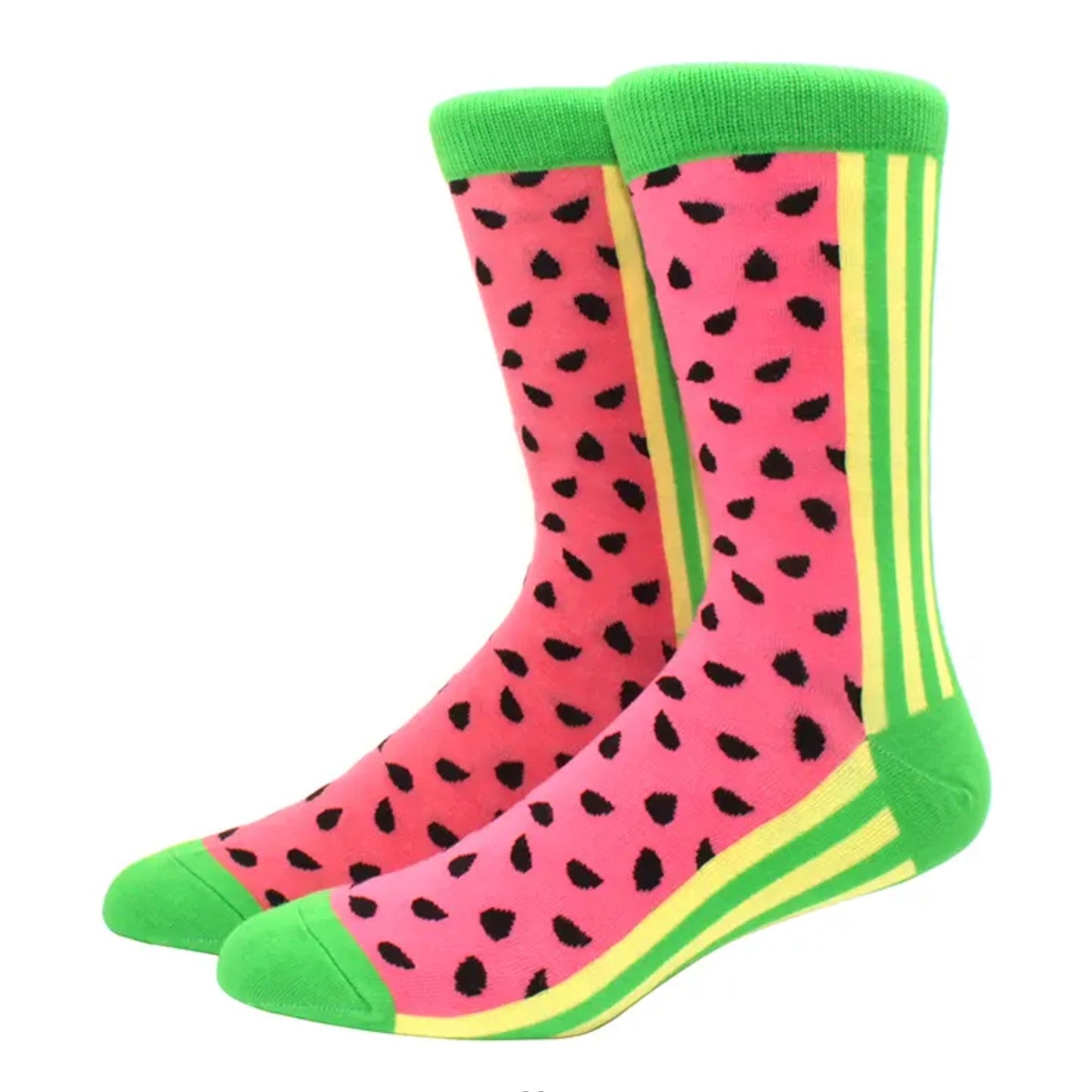 Watermelon slice socks