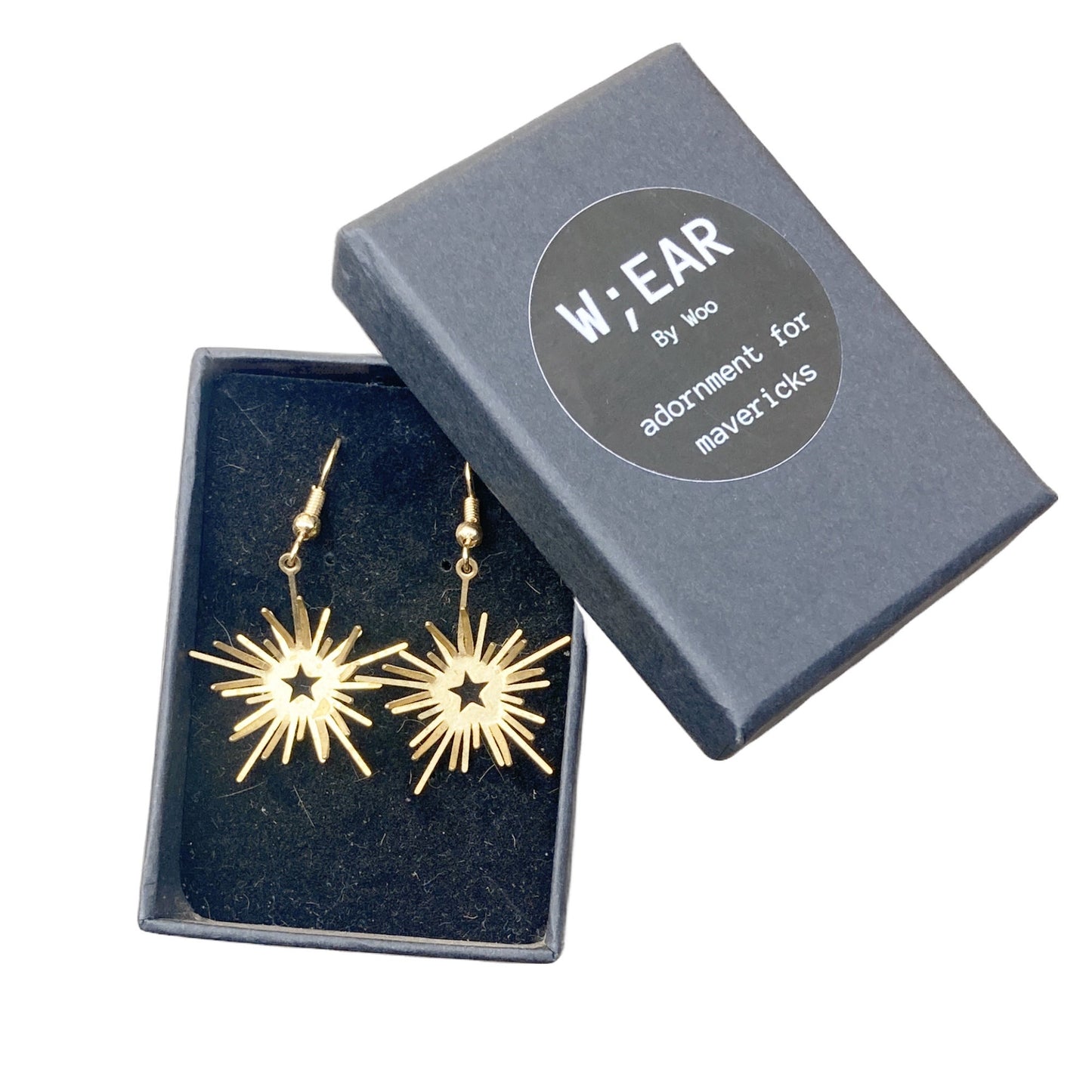 Star burst earrings