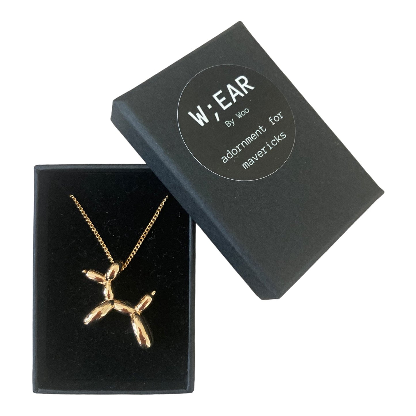 Balloon dog necklace