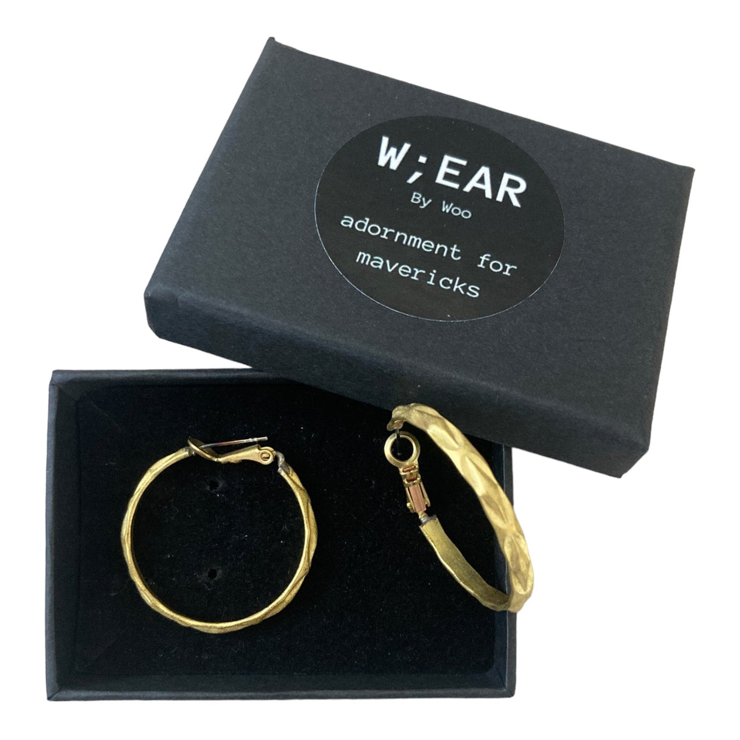 Embossed hoops