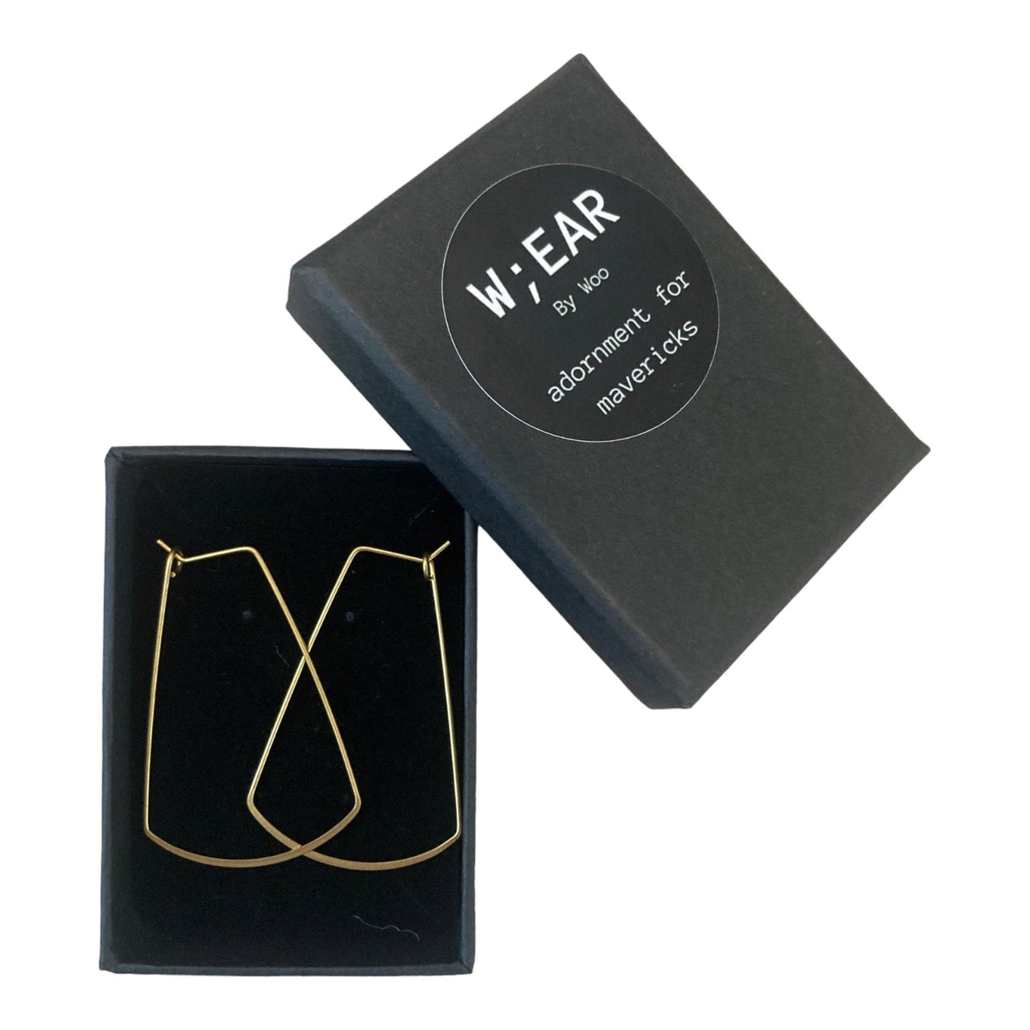 Wire cravat earrings