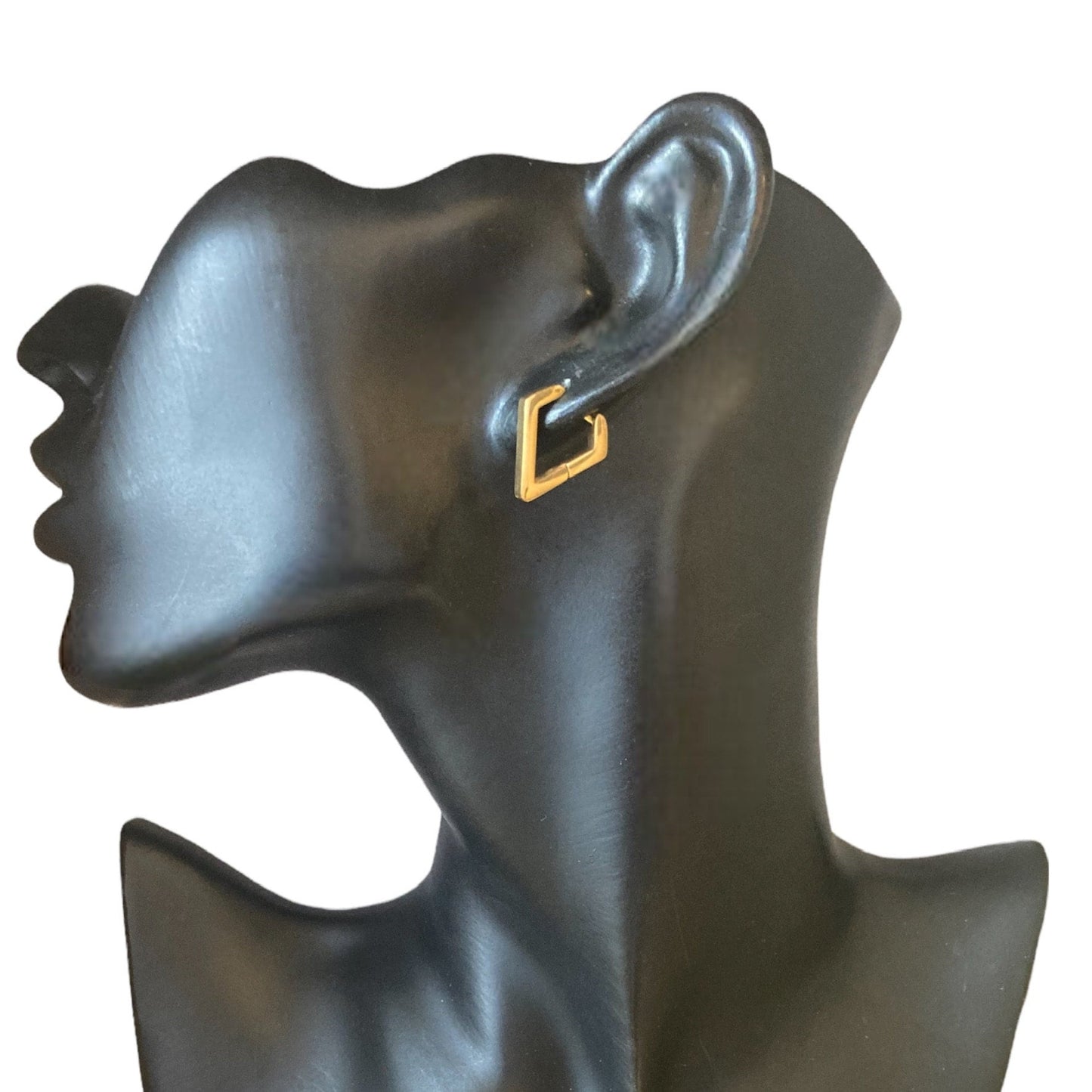 Diamond huggy hoops