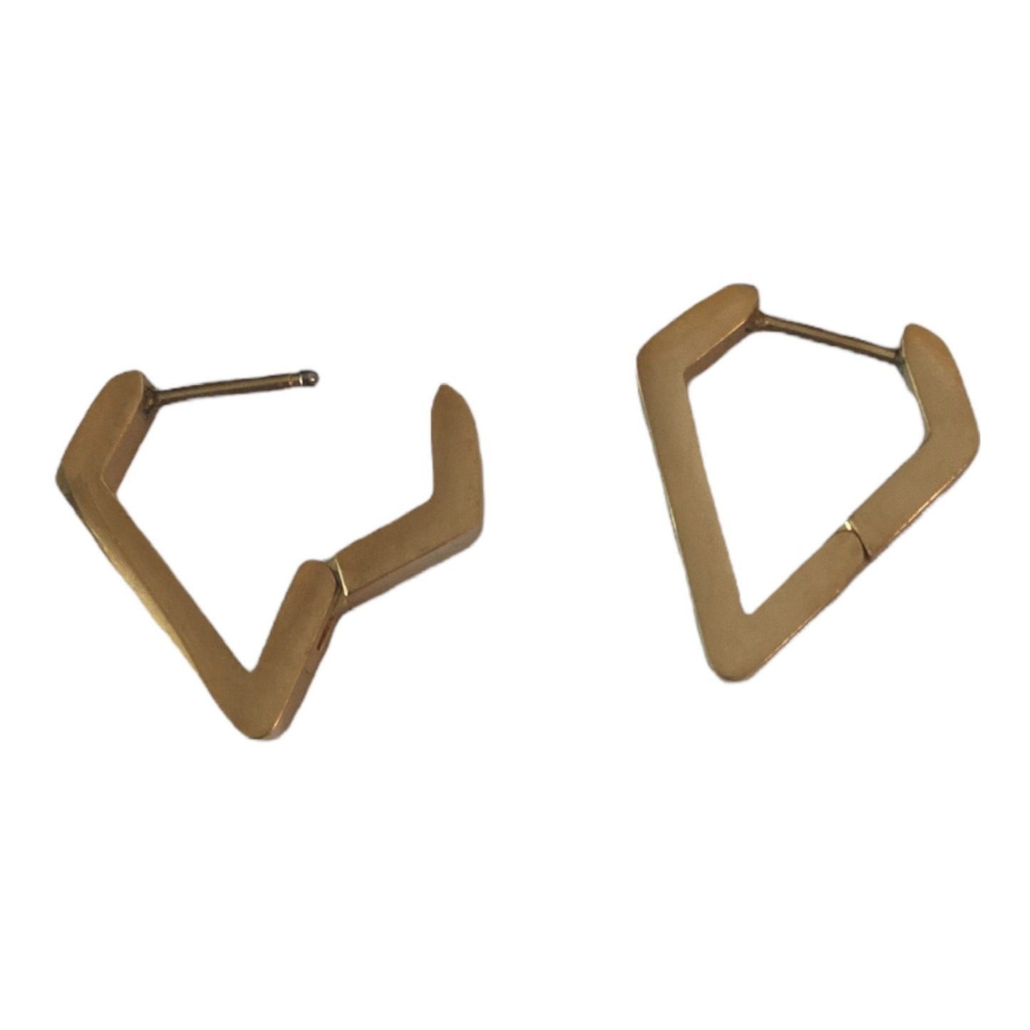 Diamond huggy hoops