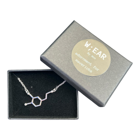 Dopamine molecule necklace