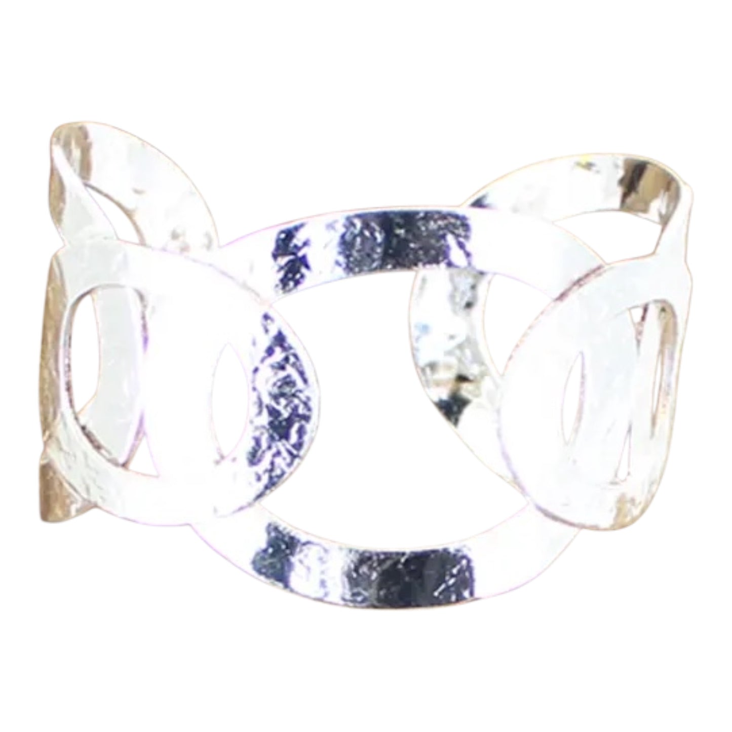 Beaten metal ring cuff