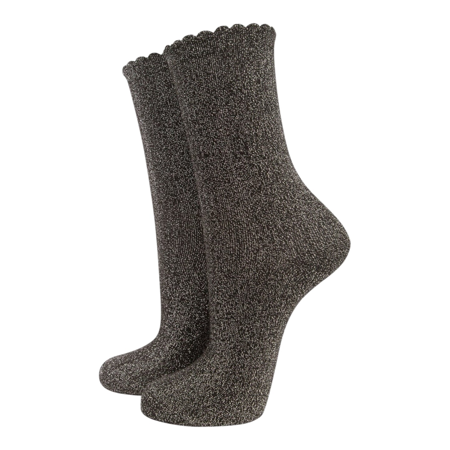 Glitter black & gold socks