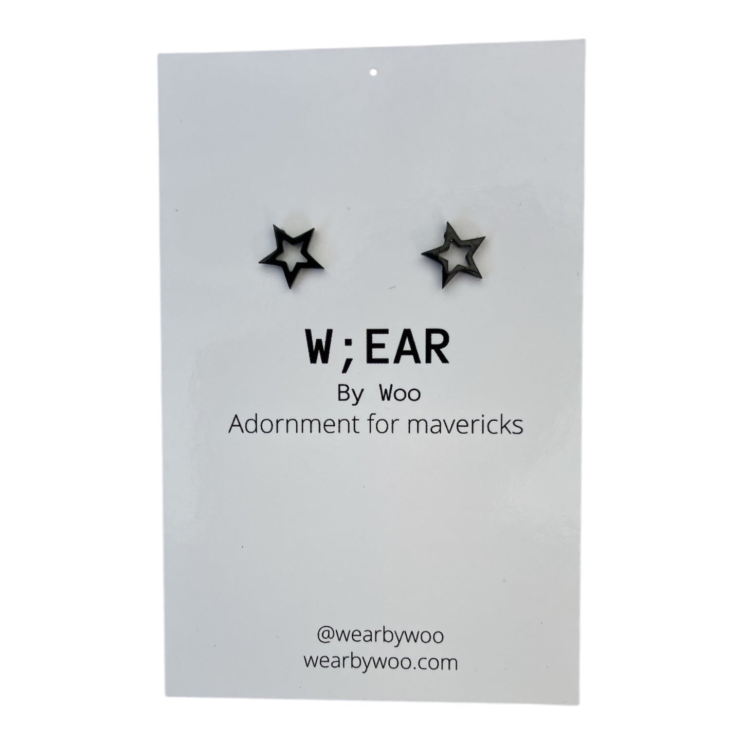 Star outline studs