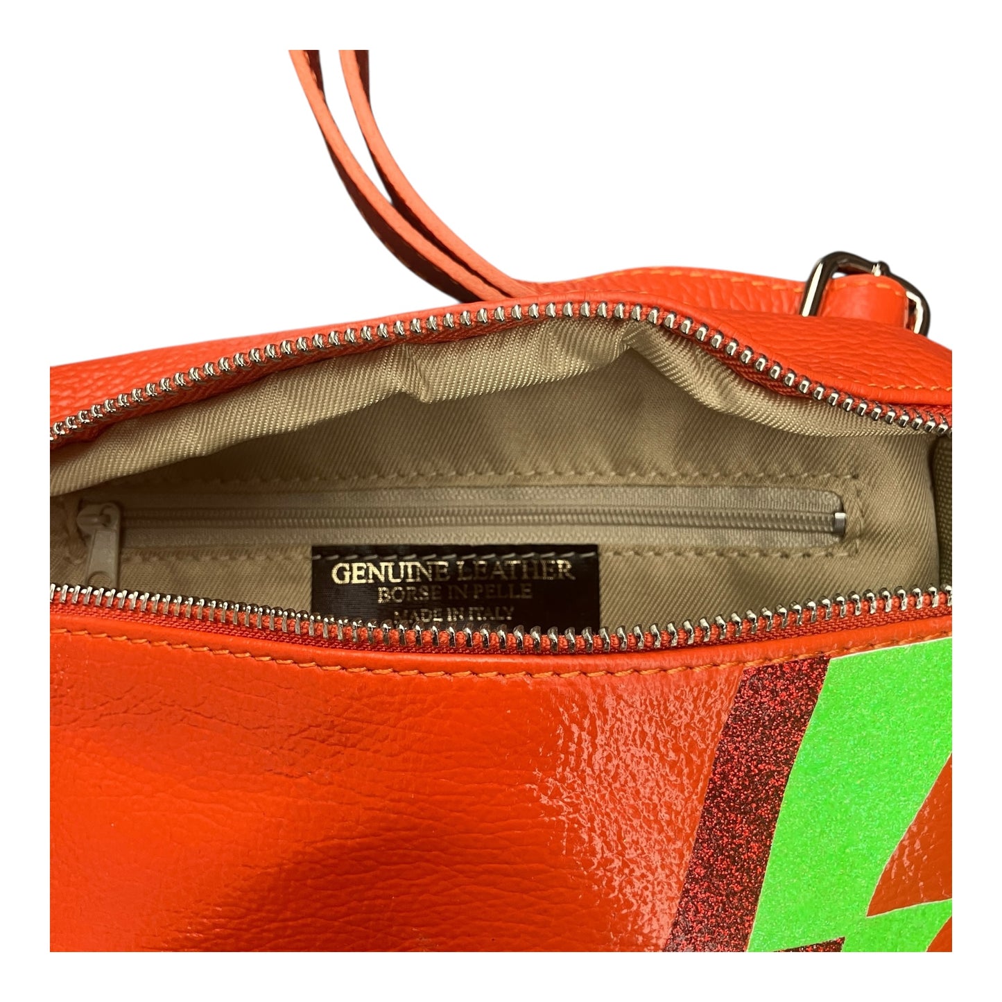 Superhero bum bag - orange, red & green flash