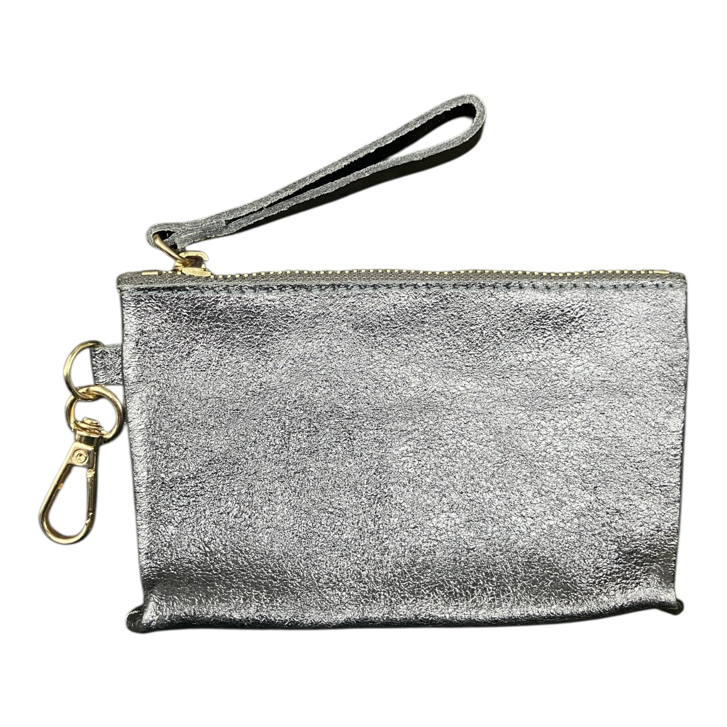 Leather purse pewter