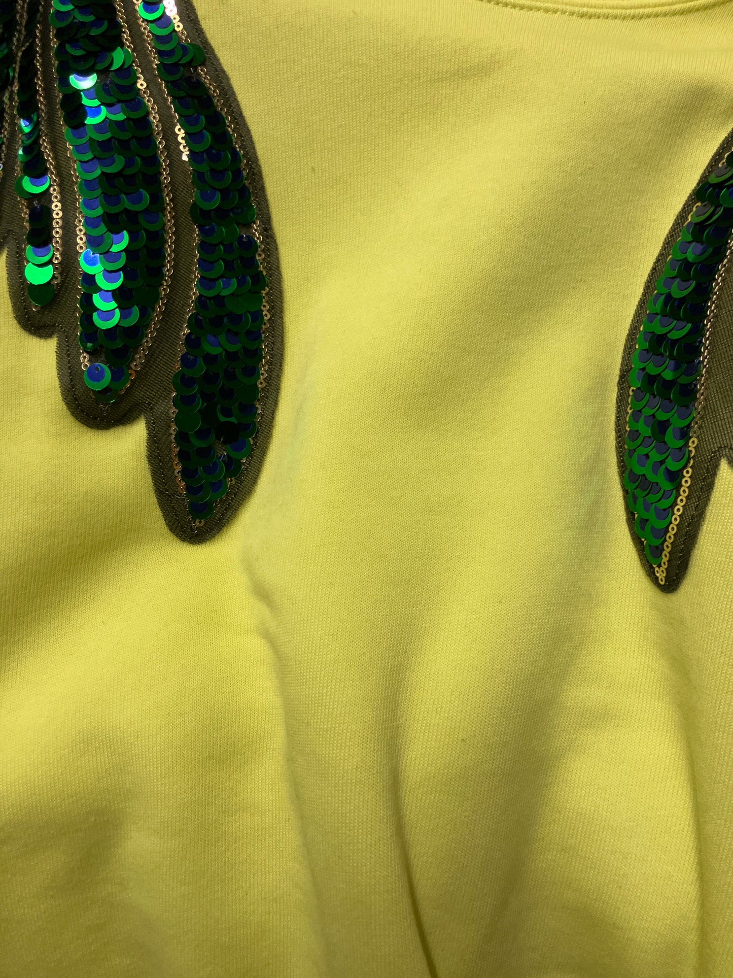 Green & Blue Wings Disco Jumper M