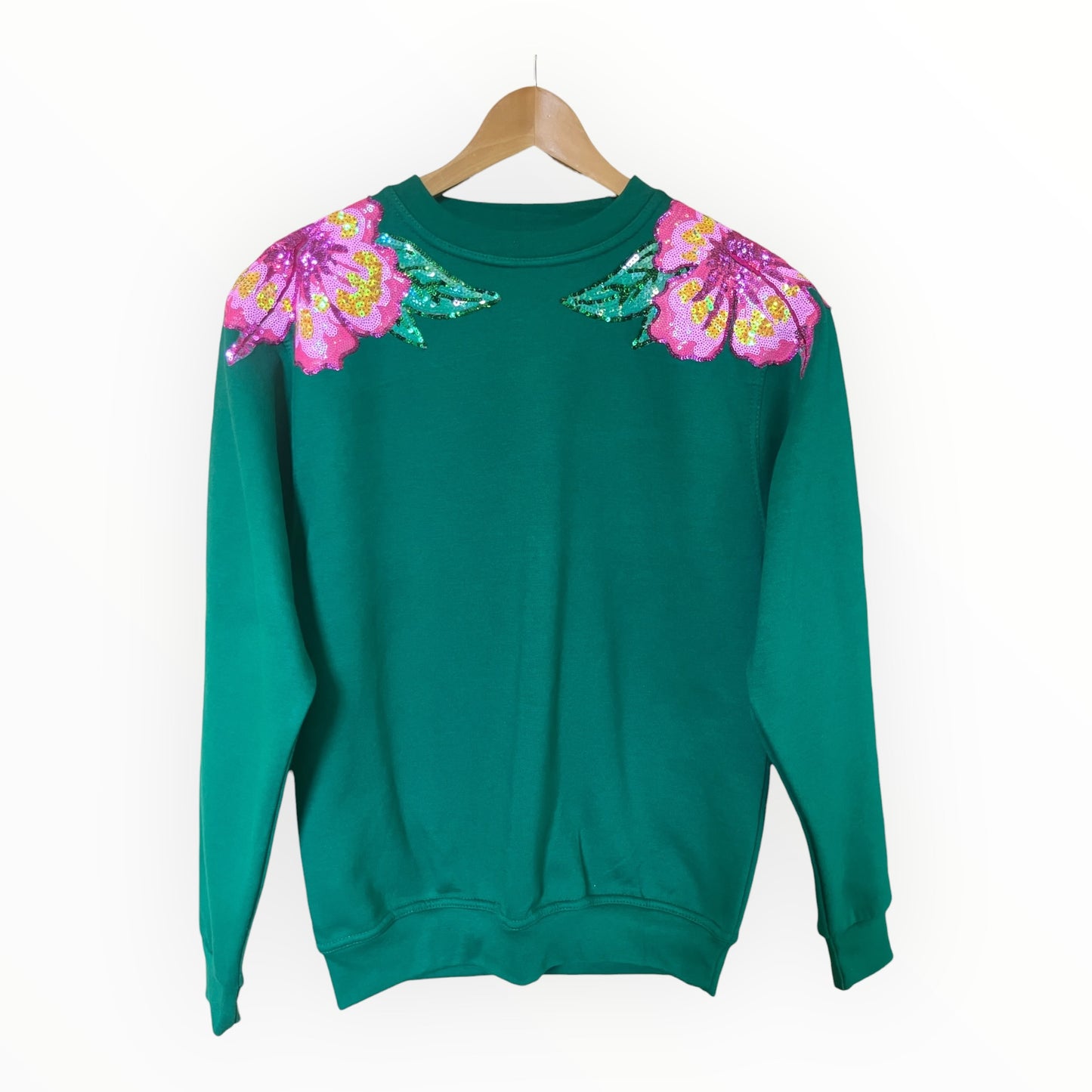 Hibiscus Flower Disco Jumper L