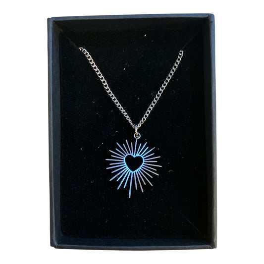 Sacred heart necklace