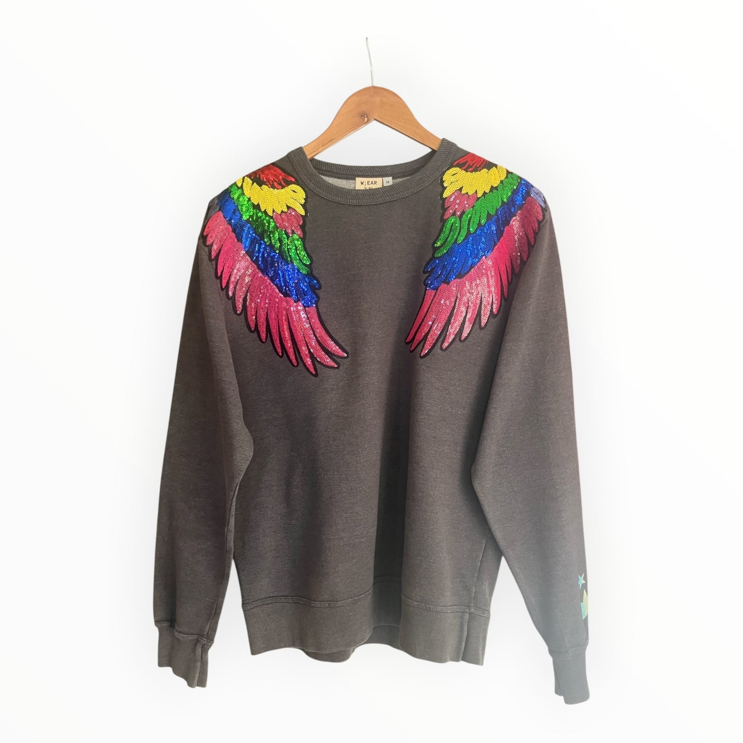 Rainbow Wings Disco Jumper M
