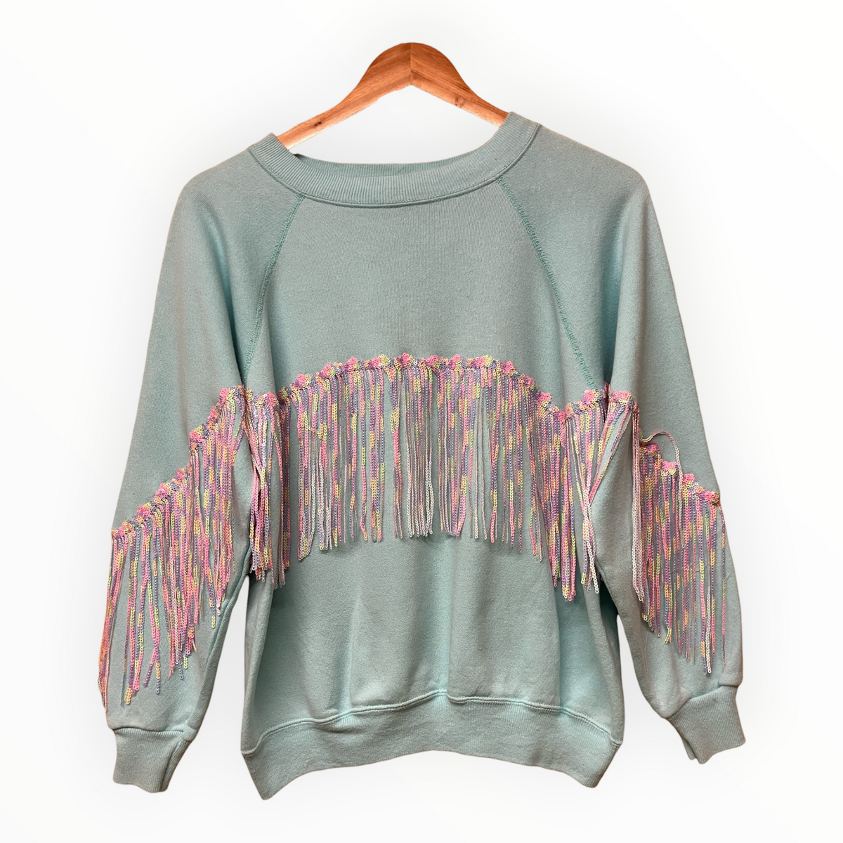 Sequin Fringe Disco Jumper S
