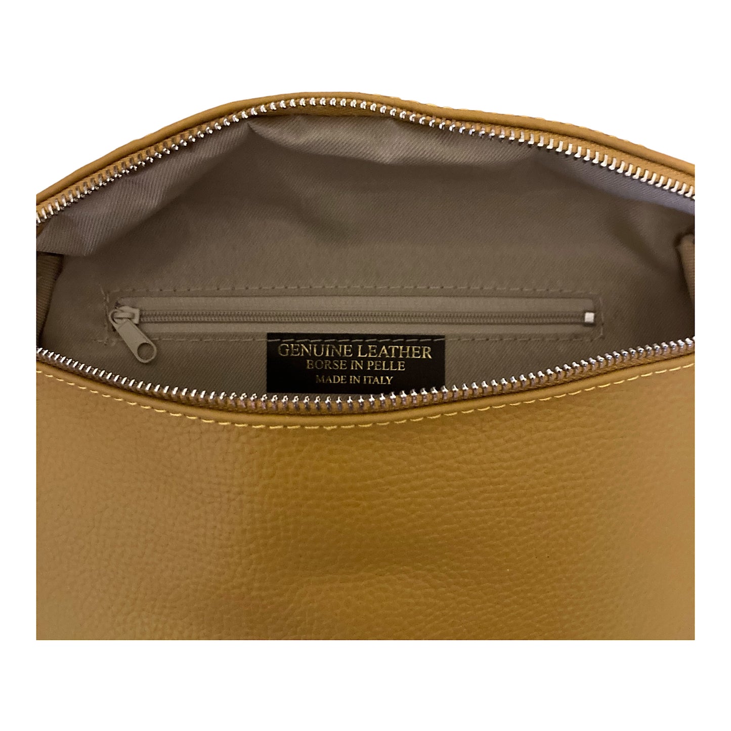 Leather crossbody/ belt bag mustard