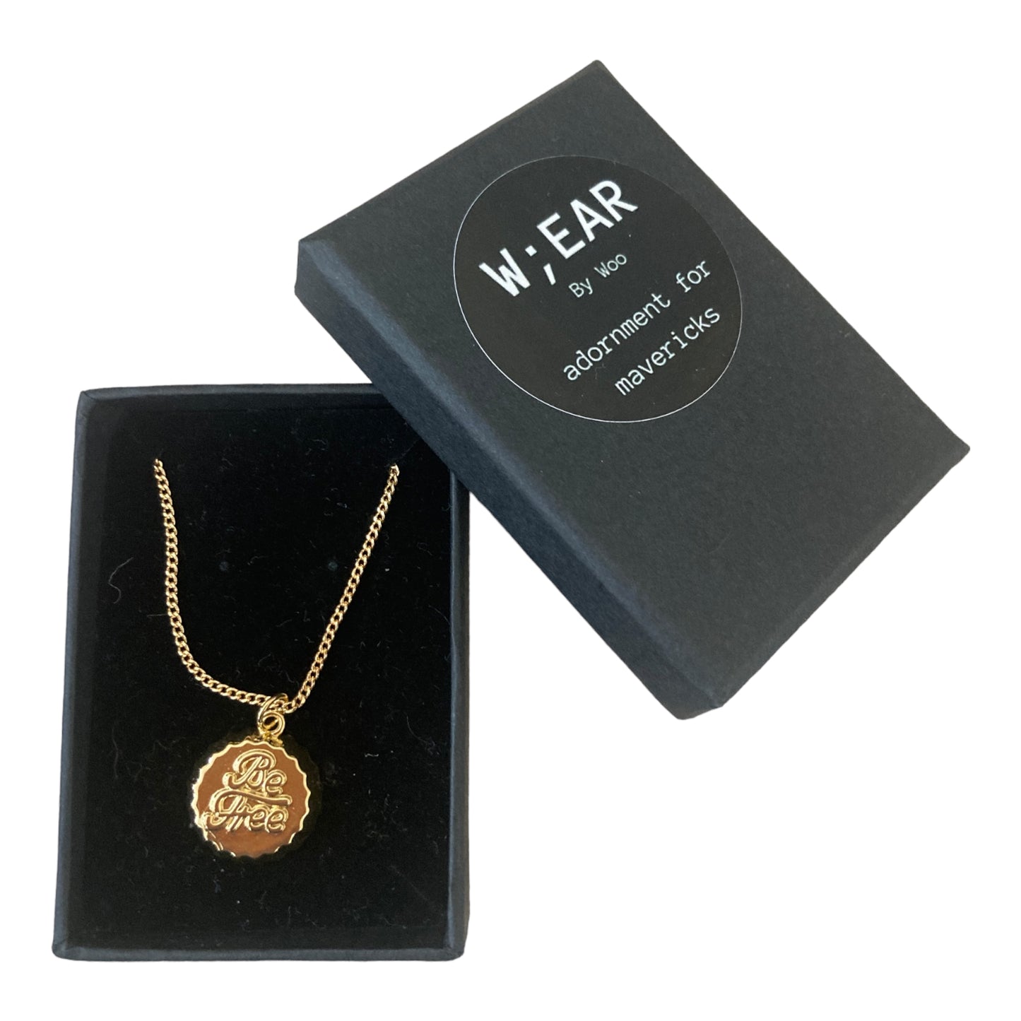 Be free bottle top necklace