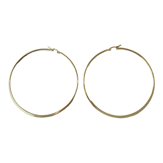 Giant gold circle hoops