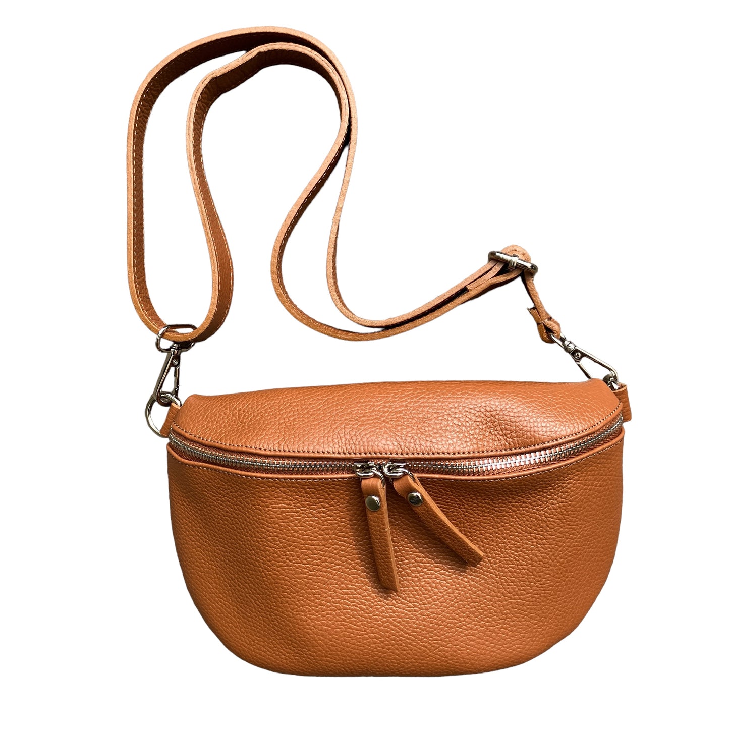 Leather crossbody/ belt bag tan
