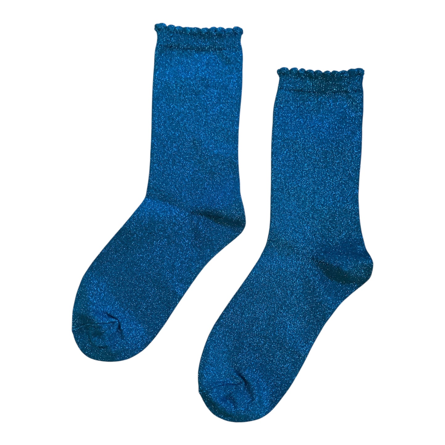 Glitter teal socks