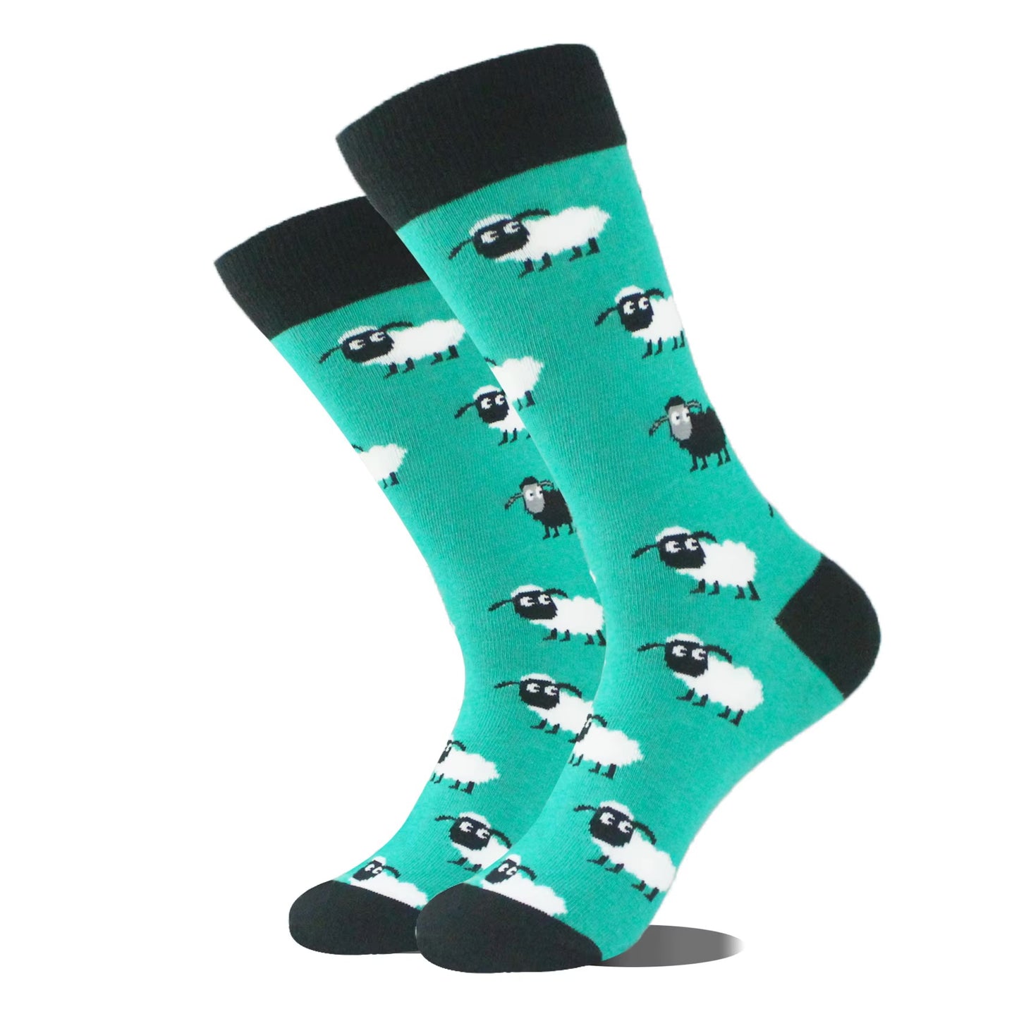 Sheep teal socks