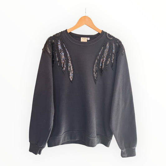 Jet Beaded Wings Disco Jumper M