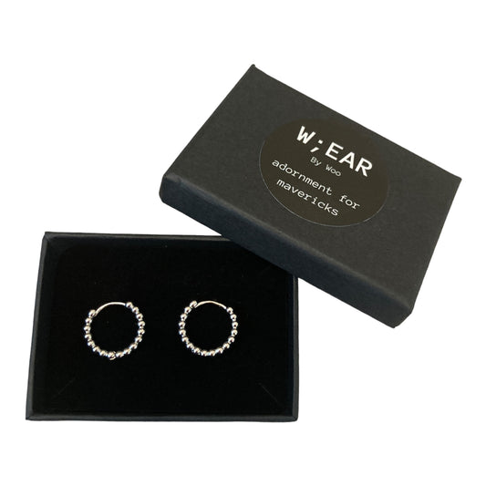 Stainless bobble huggy hoops