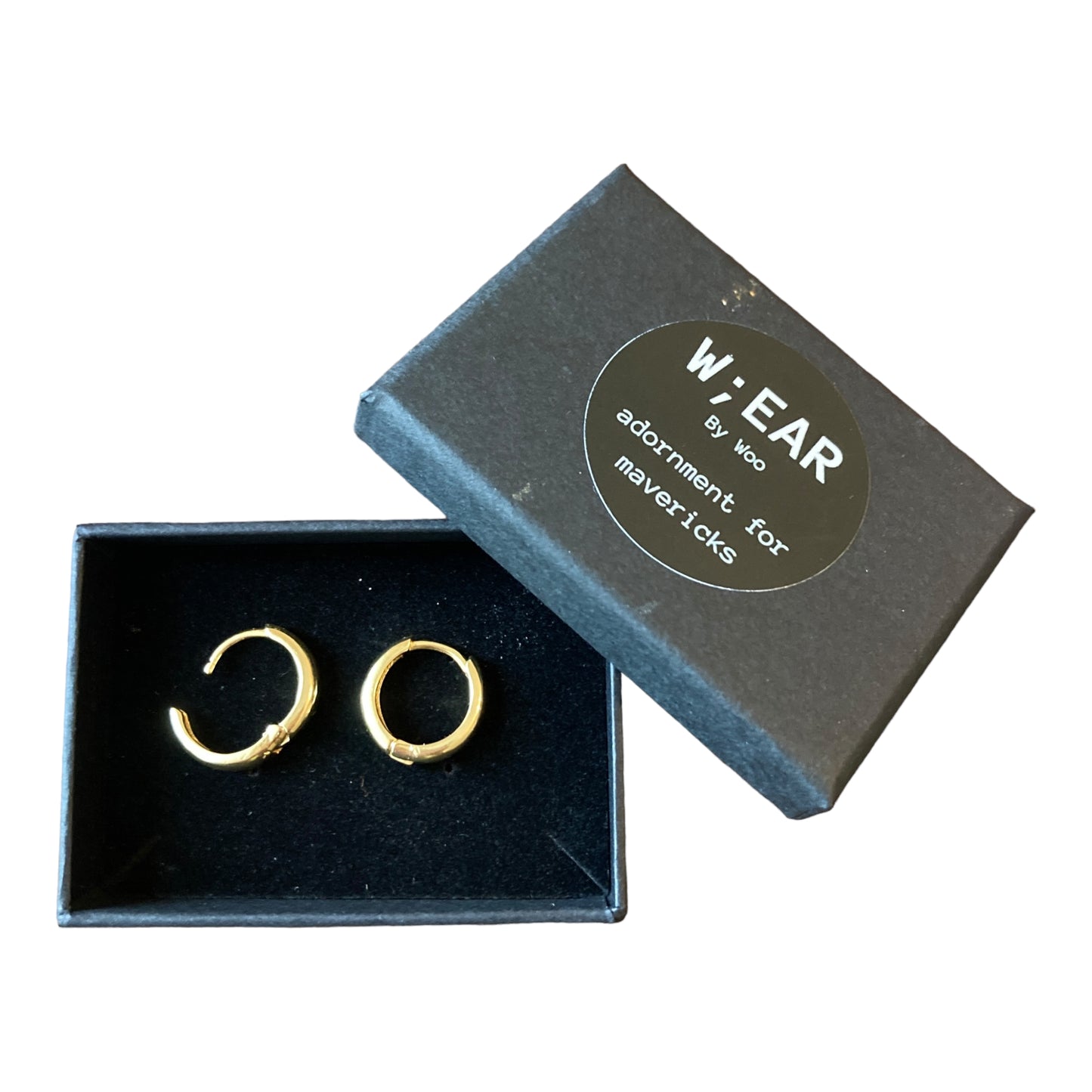 Chunky huggy hoops