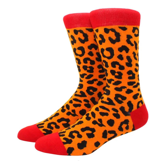 Leopard print socks