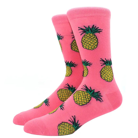 Pineapple pink socks
