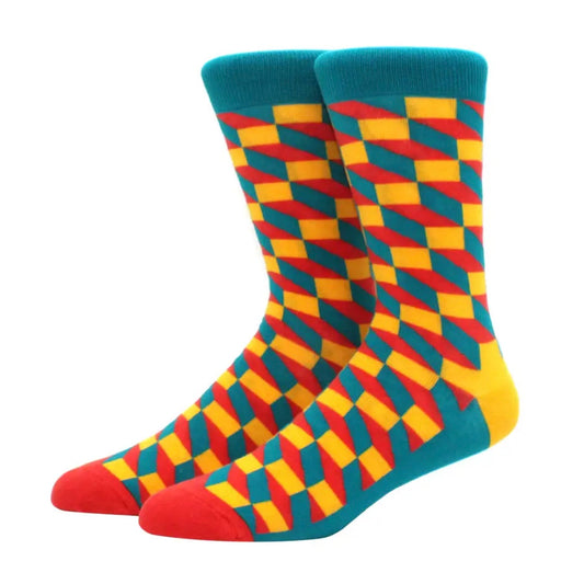 Geo cube socks