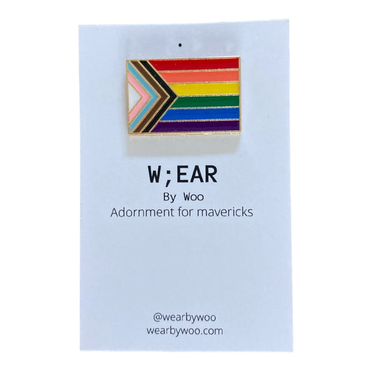 Pride progress flag badge