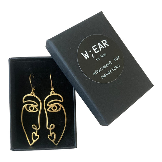 Faces earrings