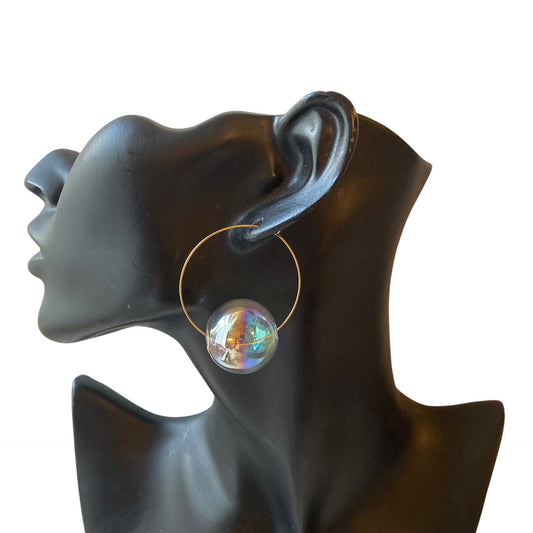 Bubble brass hoops