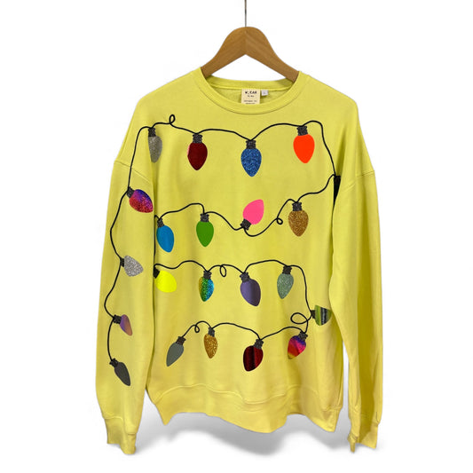 Christmas Lights Disco Jumper XL