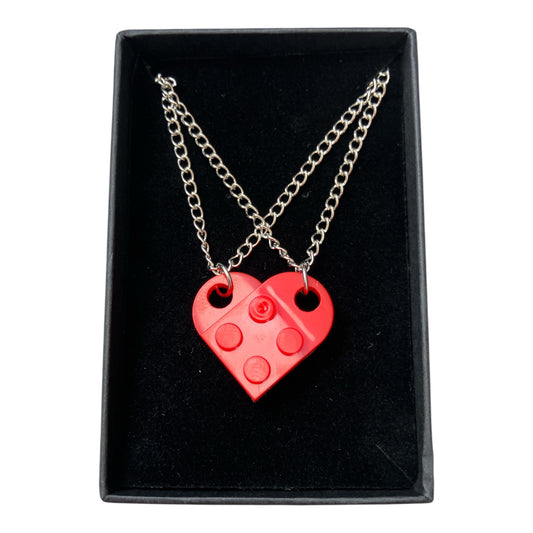 Lego heart necklace