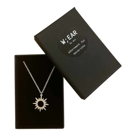 Simple sun necklace
