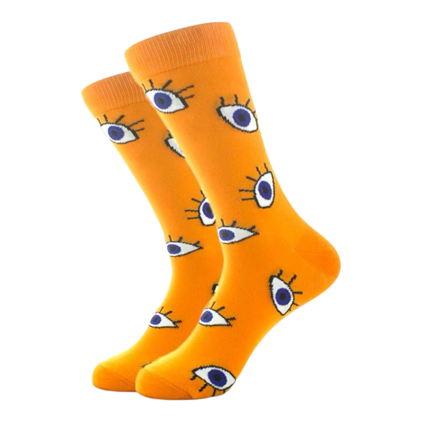 Eye orange socks