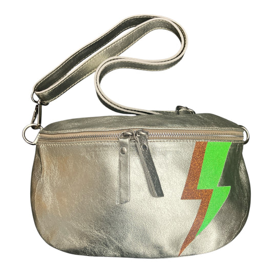 Superhero bum bag - gold, copper & green flash
