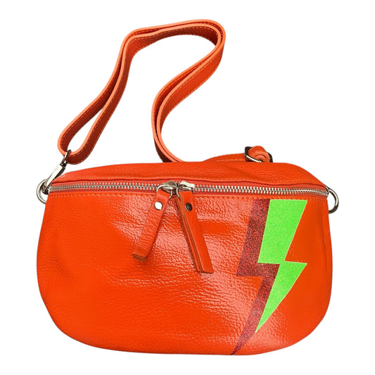 Superhero bum bag - orange, red & green flash