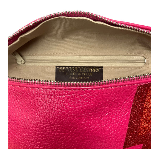 Superhero bum bag - fuchsia, red flash