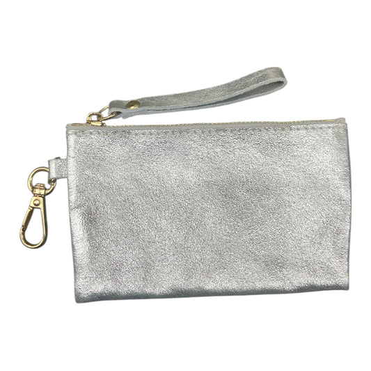Leather purse silver