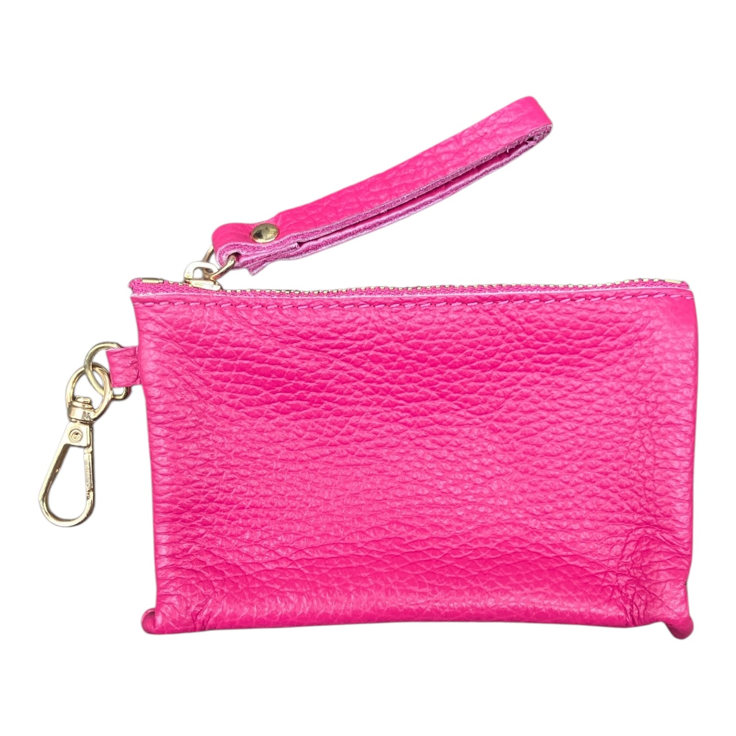 Leather purse fuchsia
