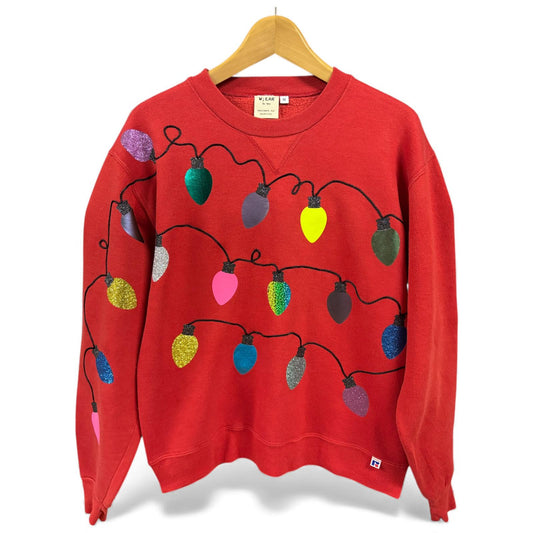 Christmas Lights Disco Jumper M