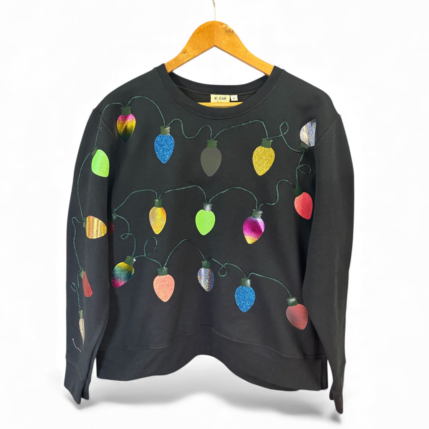 Christmas Lights Disco Jumper M