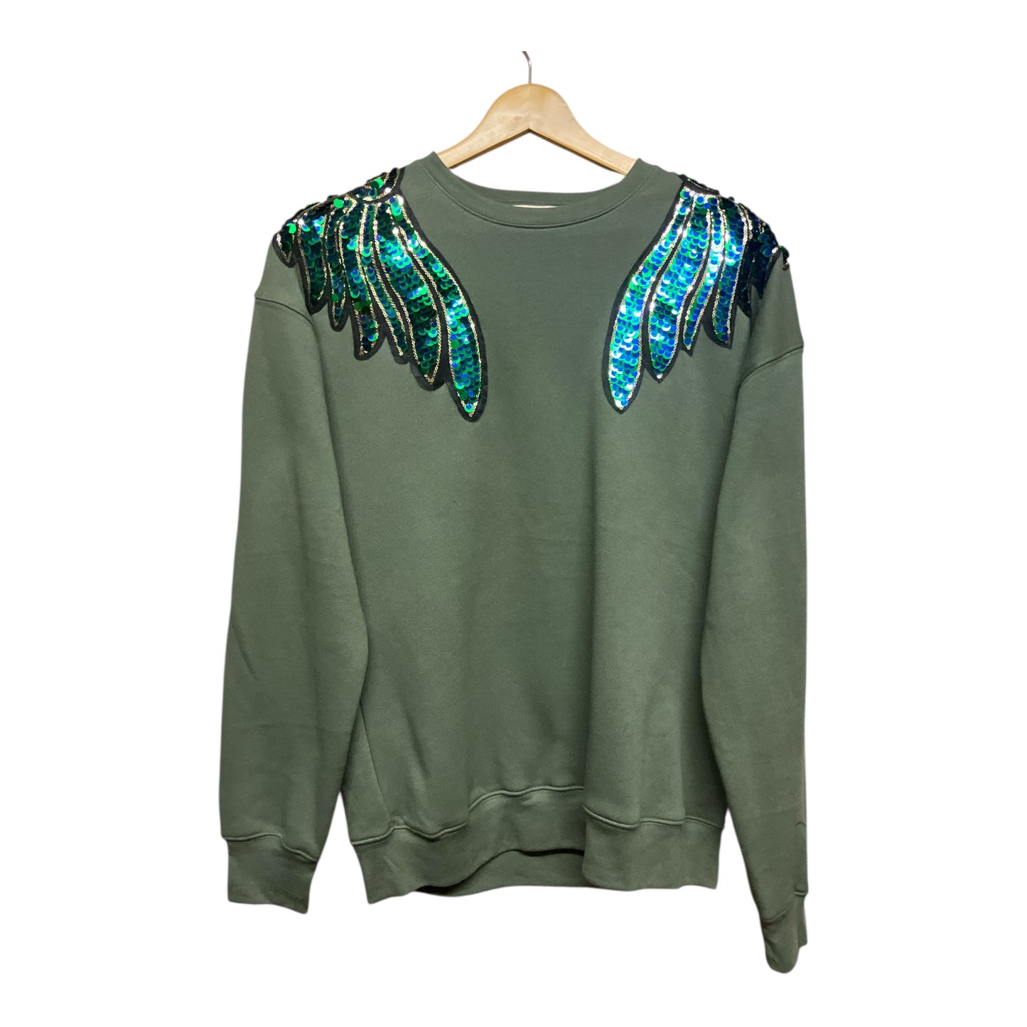 Green & Blue Wings Disco Jumper L