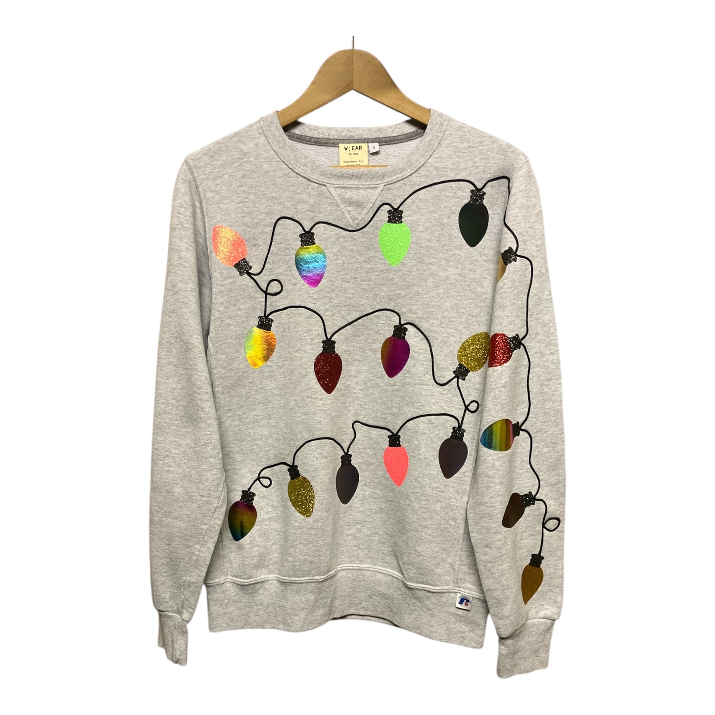 Christmas Lights Disco Jumper S