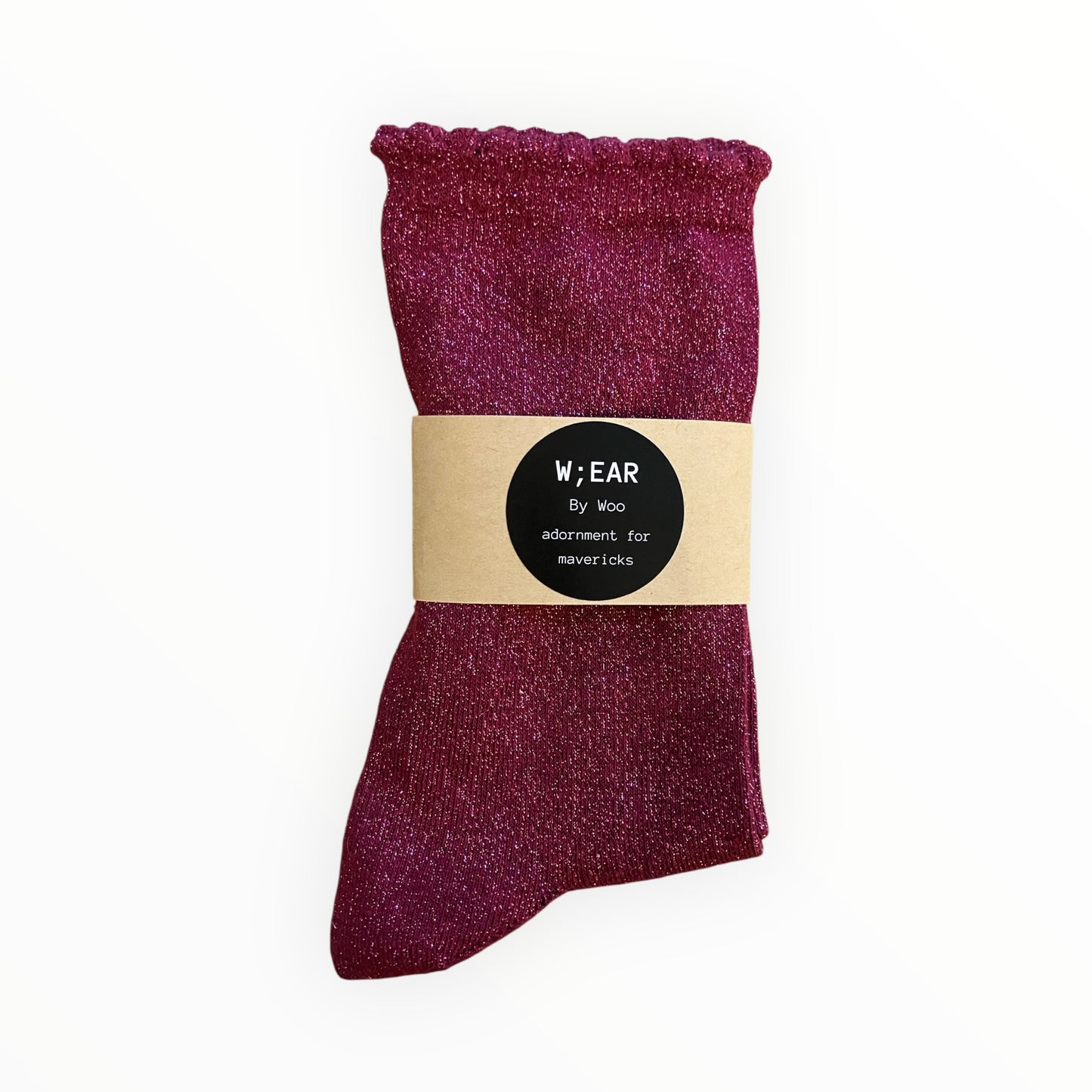 Glitter berry socks